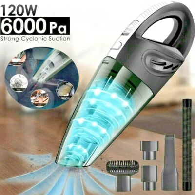 Portable Handheld Mini Car Vacuum Cleaner 12V 120W Easy Cleaning Handy Duster - Image 1 of 4