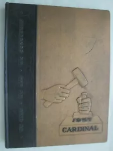 1957 Cardinal Whittier High School Yearbook Annual Whittier California - Picture 1 of 4