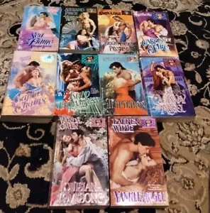 Lot of 10 Historical Romance Clinch Covers Bodice ripper Old School Zebra Books - Picture 1 of 16