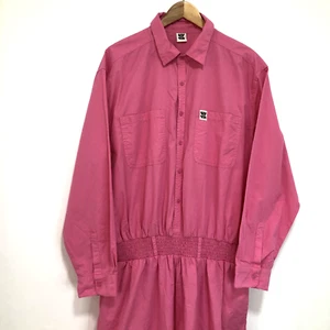 Lucy and Yak Long Sleeve Jumpsuit Boiler Suit Full Length Hot Pink Straight 2XL - Bild 1 von 23