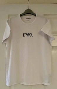 Emporio Armani Ropa de Noche Chaleco Hombre Manga Corta Blanco Chaleco Talla L 40" Pecho - Imagen 1 de 3