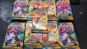Eighty-one (81) Pokémon TCG Sword and Shield Darkness Ablaze Booster Packs - Picture 1 of 2
