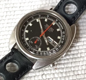 VINTAGE SEIKO BRUCE LEE REF 6139-6012 AUTOMATIC JAPANESE BLACK DIAL WATCH Ca1975 - Picture 1 of 15