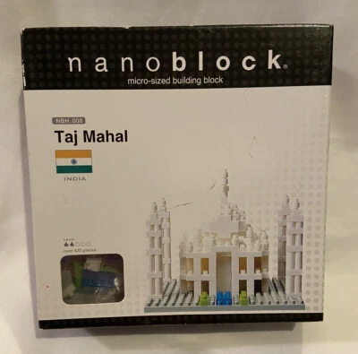 Nanoblock Taj Mahal 420 pcs NEW Sealed NBH-008 India NIB Micro Sized Blocks - Image 1 of 4