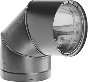 Tubo de estufa de doble pared genuino DuraVent de 6" de diámetro 6DVL-E90 acero galvanizado - Imagen 1 de 3