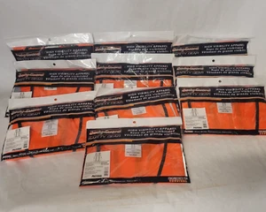 Body Guard Safety Gear High Visibility Orange Vest, HV020 10 Pack - Picture 1 of 1