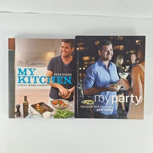 Pete Evans x 2 Cookbook My Kitchen my party PB/HC - Picture 1 of 10