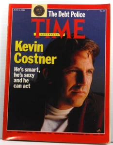 Time Magazine July 31 1989 No 31 Australia Kevin Costner Smart Sexy he can act - Imagen 1 de 4
