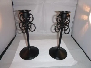 2er Set Partylite Chateau Kegelhalter P8087 schwarz matt neu ohne Karton - Bild 1 von 5