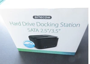 Sitecom HDD Docking Station SATA 2,5" / 3,5" - Boxed, adapter, manual - USB3.0 - Afbeelding 1 van 7