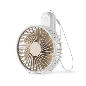 4 in. Foldable Desk Fan White, USB Rechargeable, Quiet, 3 Speeds, Portable - Picture 1 of 8