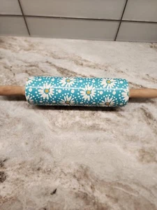 Blue Daisy Pioneer Woman Floral Rolling Pin Flea Market - Picture 1 of 7