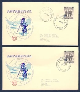 AUSTRALIEN 2 ANTARKTIS WCS CACHET 1964 DAVIS & MAWSON CDS NACH NEUGUINEA - Bild 1 von 1
