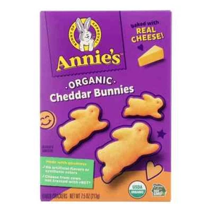 Annie's Organic Cheddar Bunnies Baked Snack Crackers 7.5 oz - Picture 1 of 3