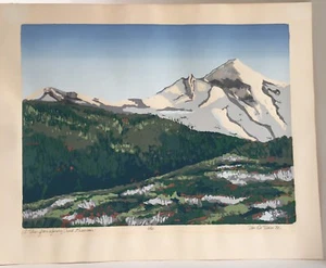 Spring Creek Reservoir, Bloomingingdale, ILL, Van De Veere, Woodblock Print - Picture 1 of 6