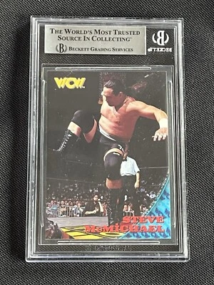 STEVE McMICHAEL 1998 TOPPS WCW/NWO ROOKIE SIGNED AUTOGRAPHED CARD  BAS AUTHENTIC - Image 1 of 2