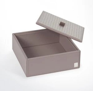 JOOP! Bathline Mehrzweckbehälter L mit Deckel 010990413 Leder Optik Grau - Bild 1 von 1