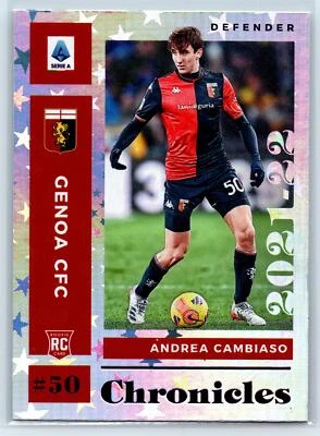 Andrea Cambiaso 2022 Panini Chronicles RC Genoa #12 Purple Astro - Image 1 of 2