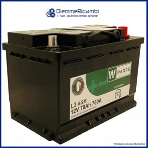 BATTERIA AUTO 70 Ah AGM - 760A | Start & Stop | 278 x 175 x 190 | 70Ah | VR760 - Foto 1 di 6