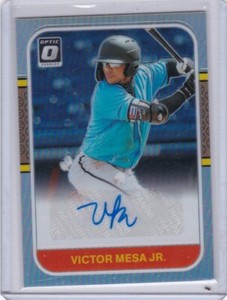 2021 Donruss Optic #RS87-VM Victor Mesa Jr. Auto Retro 1987 Signatures