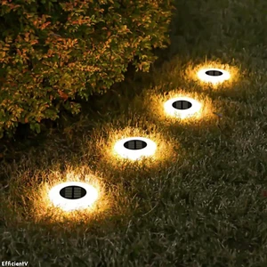 Modern Solar Lights Outdoor Waterproof IP65, In-Ground Lights, Courtyard Garden - Picture 1 of 12