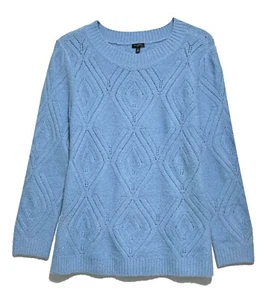 Talbots, Blue Tunic Length Pullover Sweater, size PXL - Bild 1 von 4