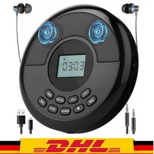 Reproductor de CD portátil altavoz estéreo retro Walkman sistema compacto Boombox - Imagen 1 de 8