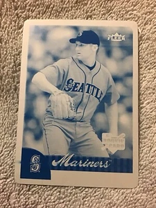 2007 Fleer RYAN FEIERABEND Cyan Printing Plate # 1/1  Seattle Mariners - Picture 1 of 3