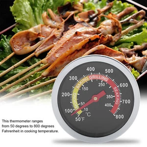 50~800℉ Stainless Steel BBQ Thermometer Temperature Gauge for Barbecue Cooking - Picture 1 of 12