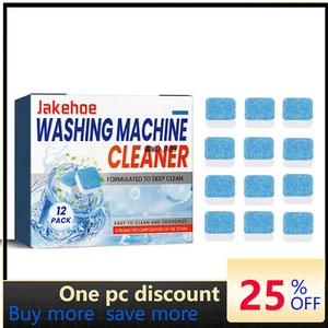 12PCS Washing Machine Cleaner Tablets - Deep Clean, Deodorize & Remove Grime - Picture 1 of 7