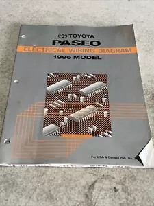 1996 Toyota Paseo Electrical Wiring Diagram OEM Manual - Picture 1 of 5