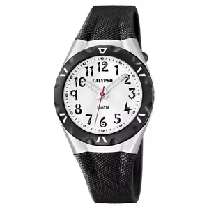 Reloj Calypso correa de caucho esfera plateada con números K6064/2 - Imagen 1 de 1