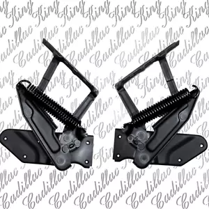 67 Cadillac Hood Panel Hinges Set pair OEM Rebuilt Refurbished 1967 - Foto 1 di 12
