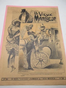 RARE N° REVUE "LE VIEUX MARCHEUR" 1903 Illustré GUILLAUME LUCIEN ROBERT EROTISME - Picture 1 of 6