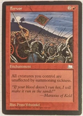 MTG Fervor LP Rare Weatherlight - Image 1 of 4