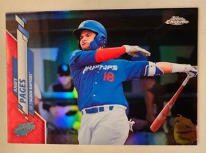 Andy Pages 2020 Topps Chrome Red /10 Rc Rookie Dodgers - Picture 1 of 2
