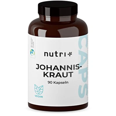 NUTRI-PLUS Johanniskraut Kapseln Samen Extrakt hochdosiert - keine Johanneskraut Tabletten