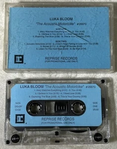 Luka Bloom Acoustic Motorbike Cassette Tape RARE PROMO Reprise Records - Picture 1 of 7