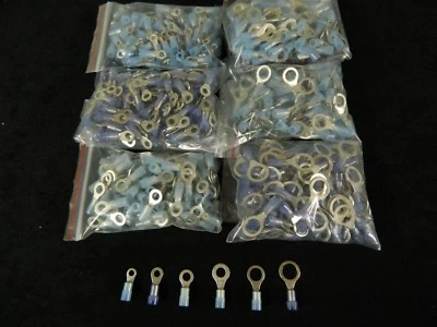 600 PK 14-16 GAUGE NYLON RING CONNECTORS 100 PCS EACH #6 #8 #10 1/4 5/16 3/8 - Image 1 of 4