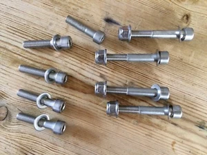 DT125R Stainless steering yoke allen bolts / nuts DTR 125 DT125 R DT125RE - Picture 1 of 1