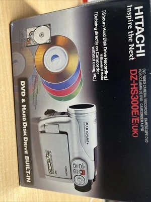 Hitachi DZ-HS300E Hybrid DVD HDD (built-in) SD Camcorder With Box & manual - Image 1 of 4