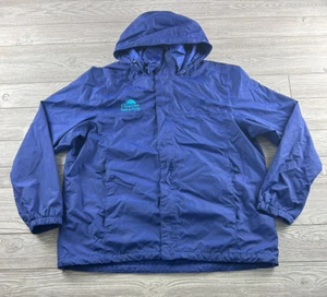 The North Face Dryvent Mens 2XL Hooded Windbreaker Rain Shell Jacket Blue - Picture 1 of 12