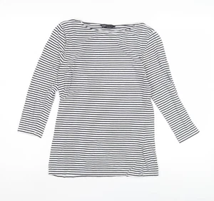 Top donna bianco a righe Marks and Spencer taglia 10 - Foto 1 di 12