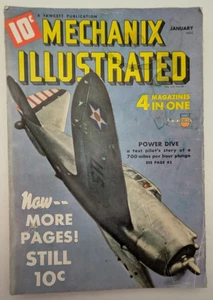 Mechanix Illustrated Magazine (January 1942, Vol 27/XXVII #3) ACCEPTABLE STAIN - Picture 1 of 7