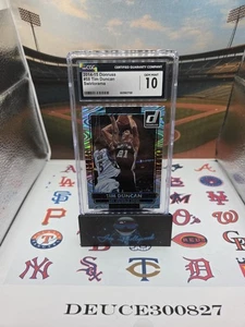 2014 PANINI DONRUSS 58 TIM DUNCAN SWIRLORAMA CGC GM 10 - Picture 1 of 2