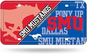 Southern Methodist University Mustangs SMU Metal Auto License Plate 6x12 Inch - Picture 1 of 1