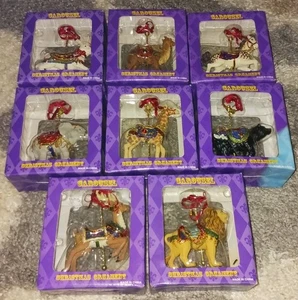 Set 8 Ornamenti Albero di Natale Vintage Costco Carosello Merry Go Round Animal - Foto 1 di 8