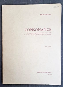 Makoto Shinohara Konsonanz für Flöte, Horn, Vibraphon...- Partitur und Stimmen - Bild 1 von 6