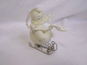 Rare HTF Dept. 56 Snowbabies 7 Swans A Swimming 12 Days of Christmas Ornament - Picture 1 of 10