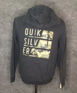 Quick Silver Sweater Hooded Size S Small Men's Black Long Sleeve - Picture 1 of 10
